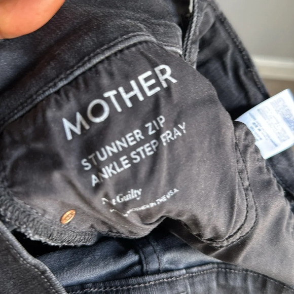 Mother The Stunner Zip Ankle Step Fray in Not Guilty - Picture 11 of 13